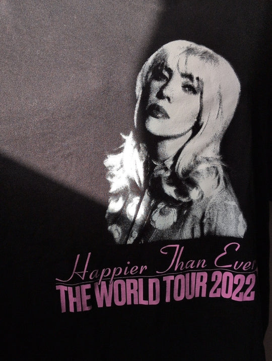 Billie Eilish Happier Than Ever 2022 World Tour Shirt  - Large