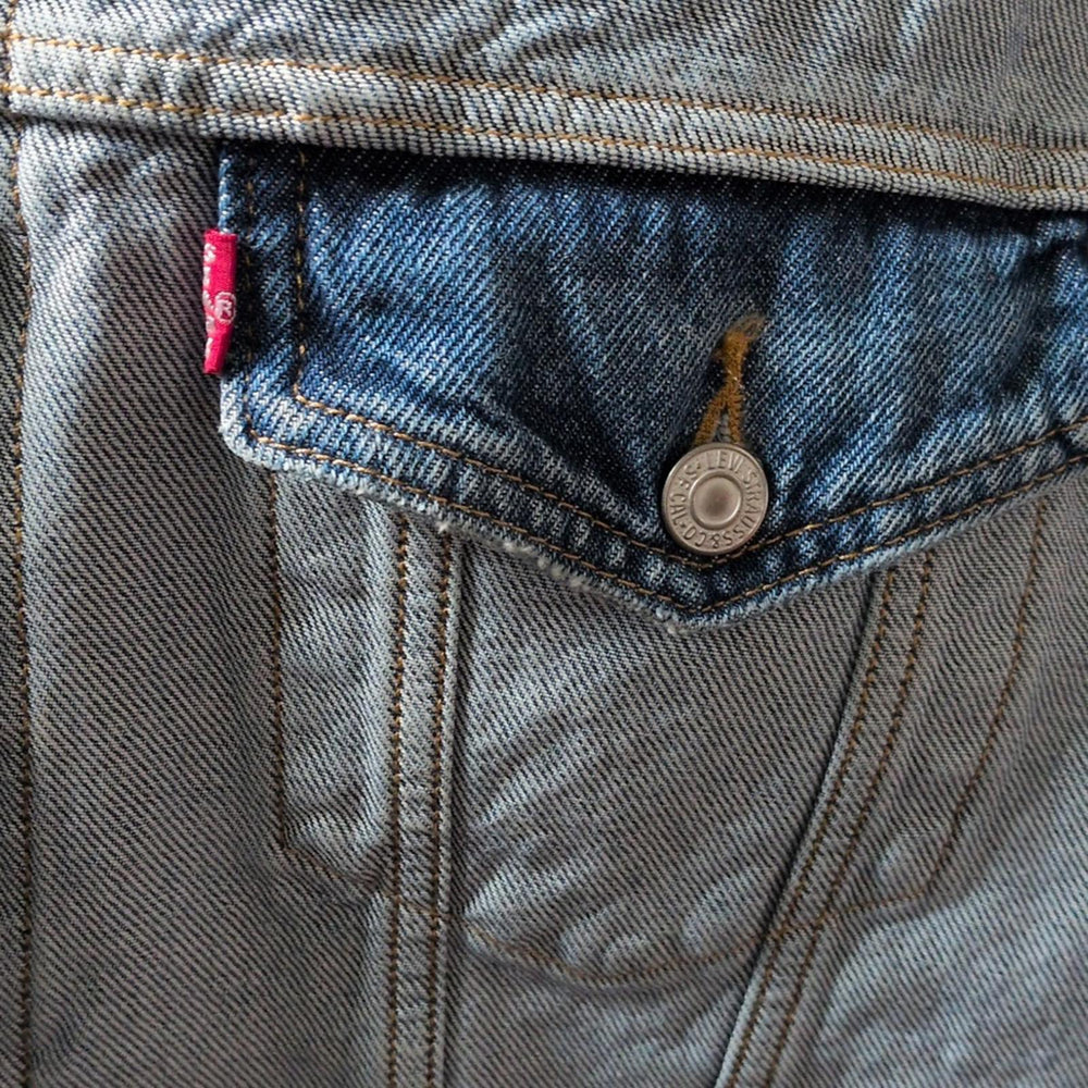 Levi's Inside Out Two Toned Jean Jacket - Medium