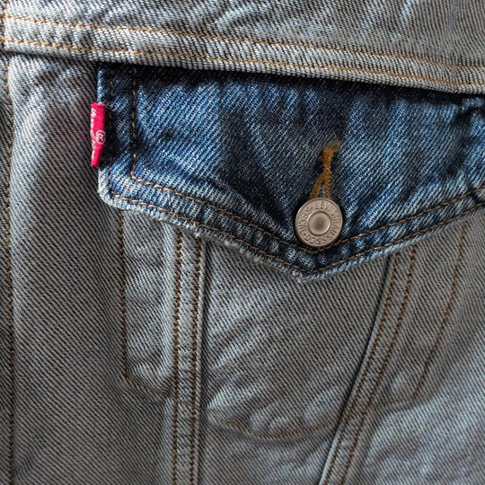Levi's Inside Out Two Toned Jean Jacket - Medium