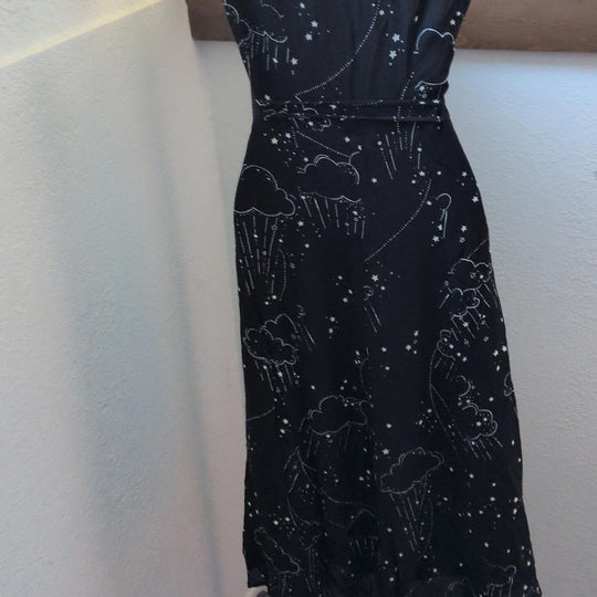 Rare Reformation Carina Dreamscape Rain Cloud Wrap Dress - XS