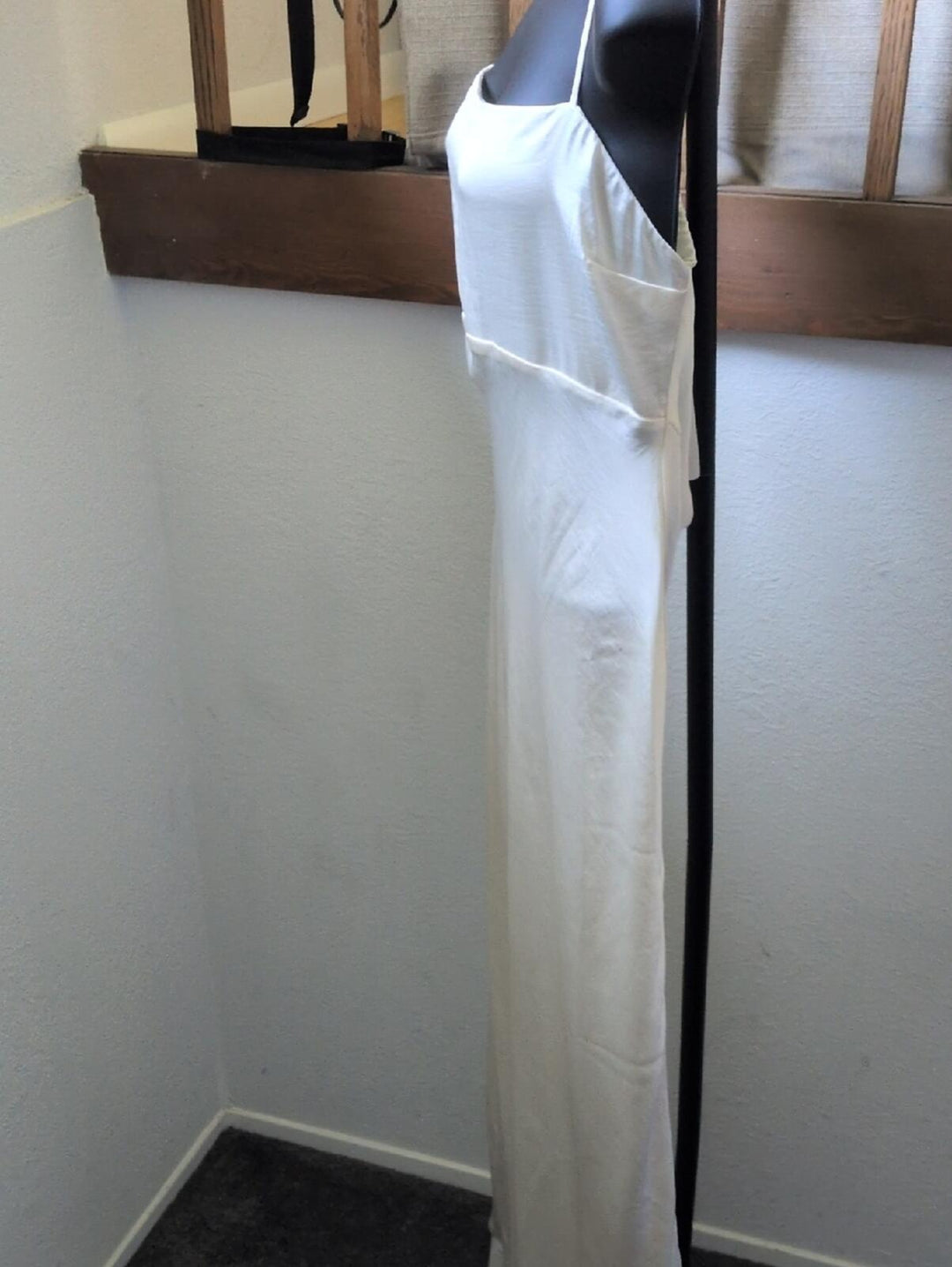 Abercrombie And Fitch Satin Bow Cowl Back Maxi Dress - MT