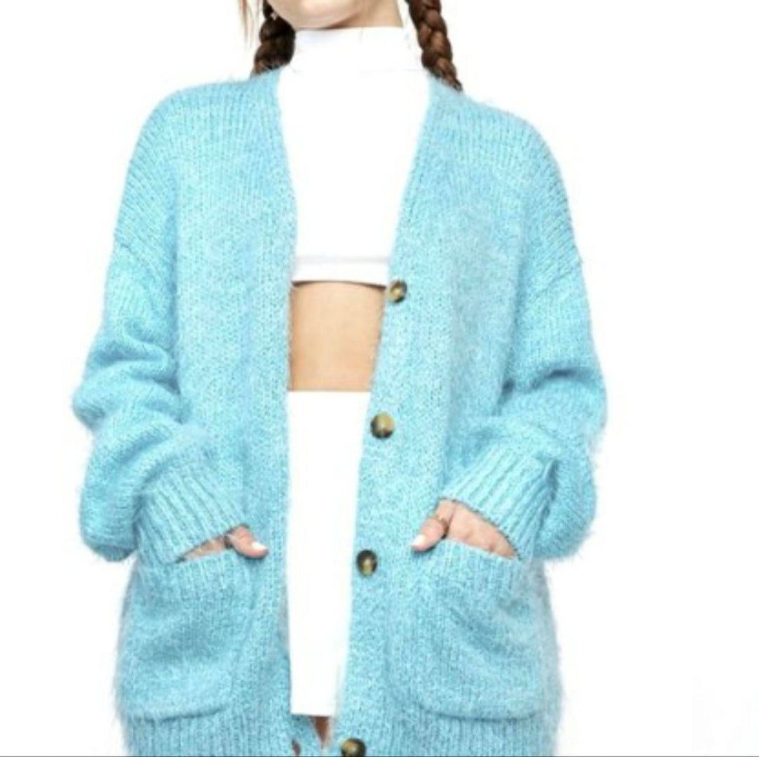 Free People Blue Butterfly Nevermind cardigan - Medium