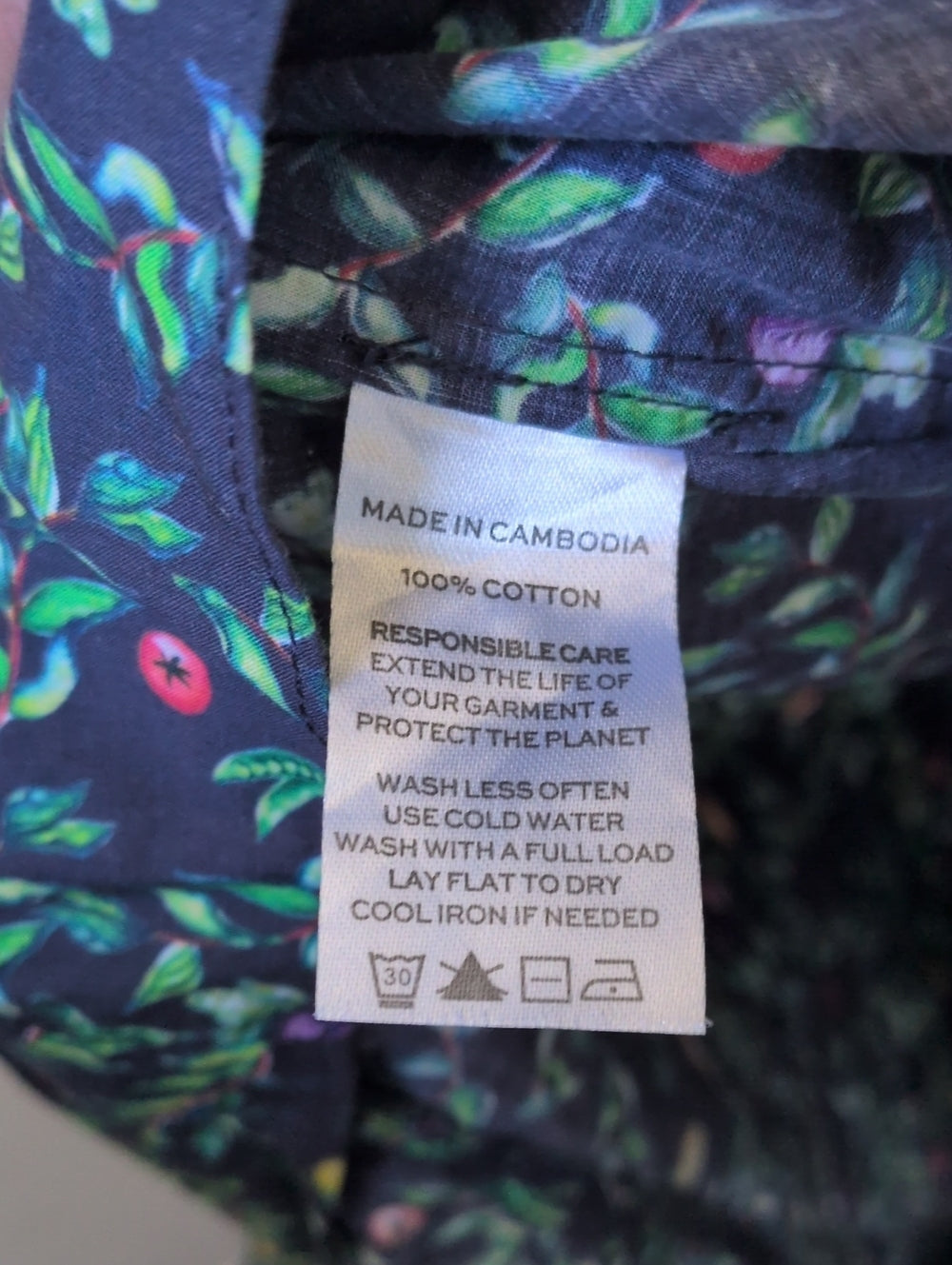 Hill House Home The Ellie Nap Dress  "Midnight Garden Poplin" print size xs