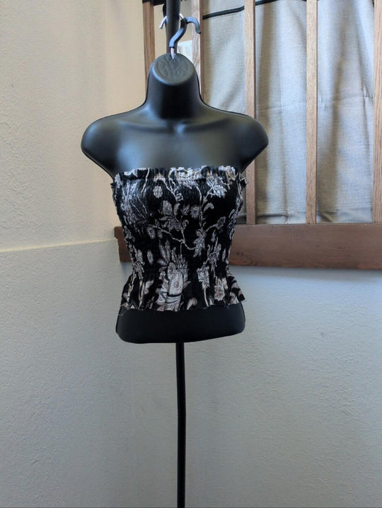 Mikoh Cotton Elastic Strapless Top Size 1 (XS / S)