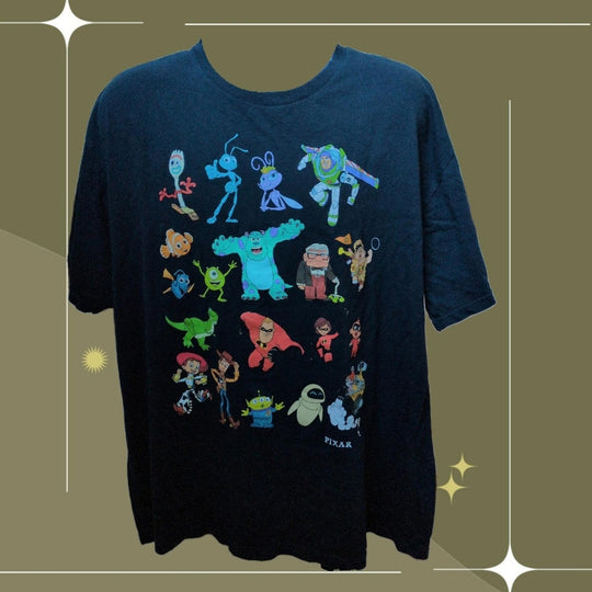 Disney Pixar Characters Tee Shirt -2XL