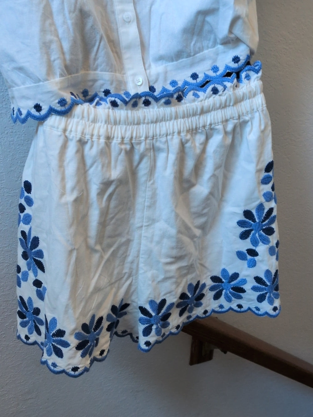 Two-piece outfit - Sézane Enaline Blouse and matching Matilio Shorts Size 40