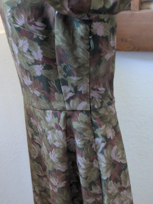 Hill House Home Constance dress In green multi-foliage print - XS