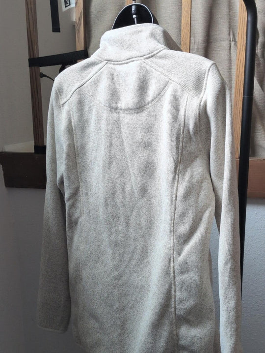 L.L.Bean Sweater Fleece Full-Zip Jacket In Sailcloth Tan - MT