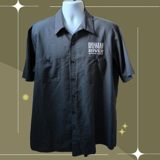 Russian River Brewing Company Pliny The Elder Men's Red Cap Work Shirt - XL