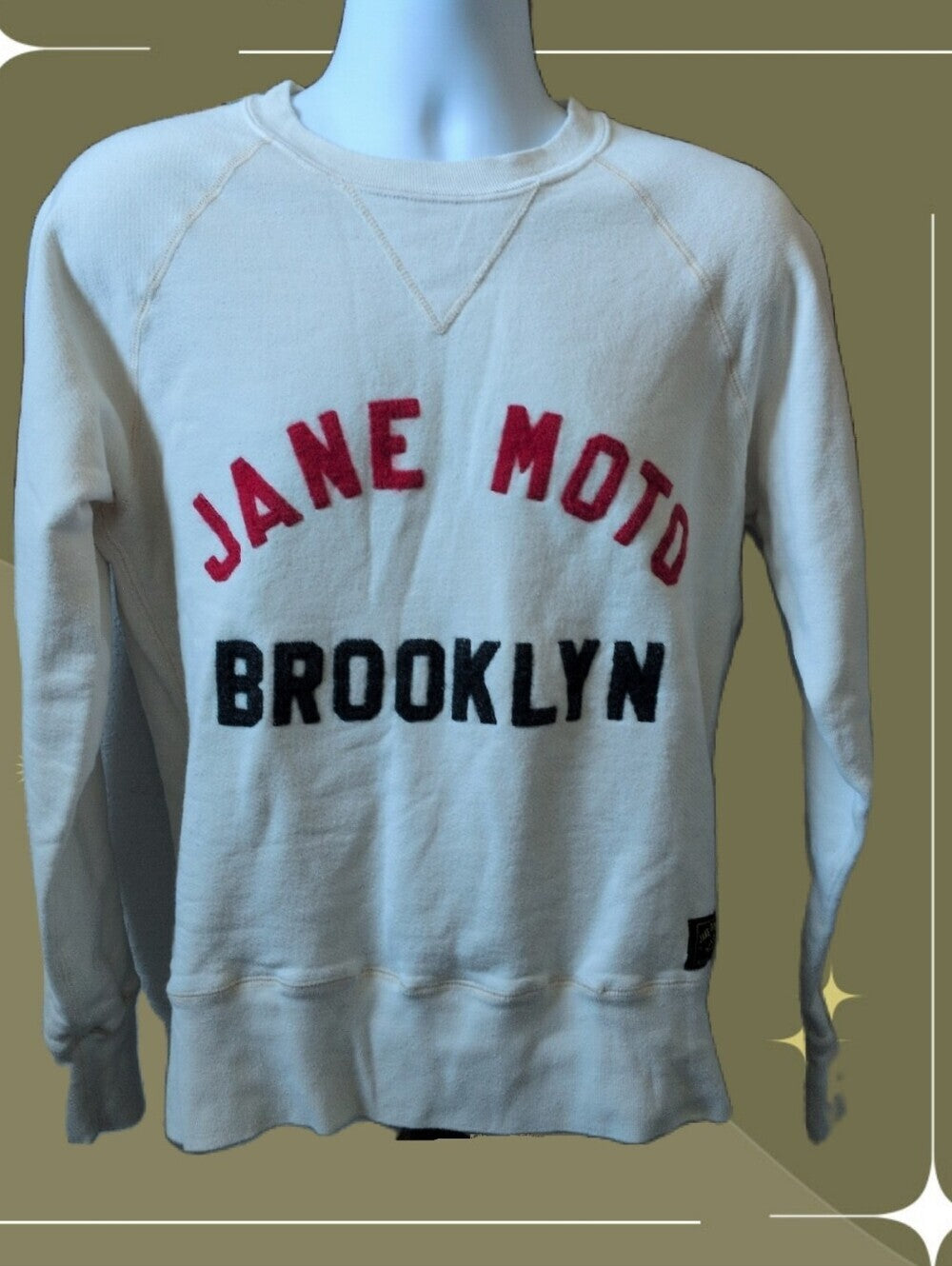 Off-white unisex Jane Motorcycles crewneck sweatshirt size m