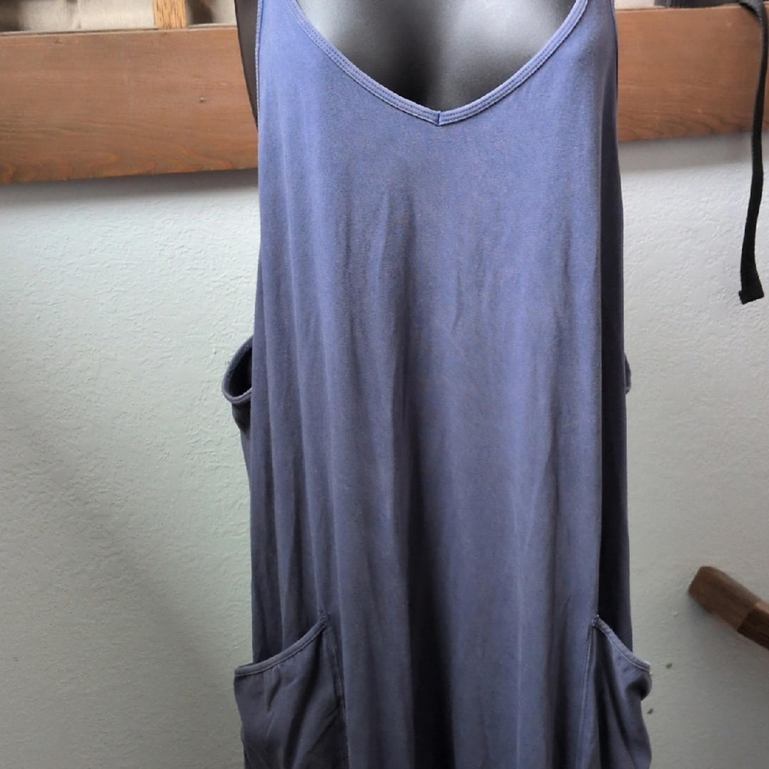 Free People Movement Hot Shot Onesie In Indigo Blue - Medium