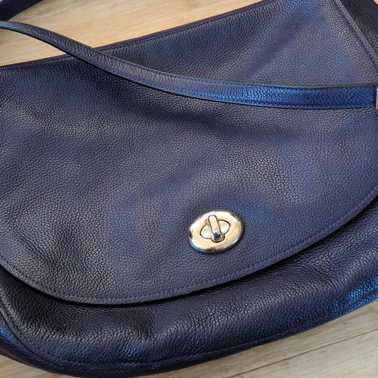 Coach Turnlock Hobo Bag In Eggplant