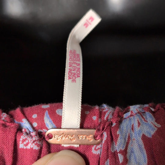 Free People Golden Hour Maxi Dress In Wine Combo - Medium