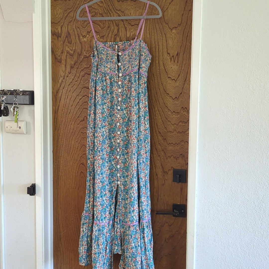 Free people molly jo midi dress blossom combo