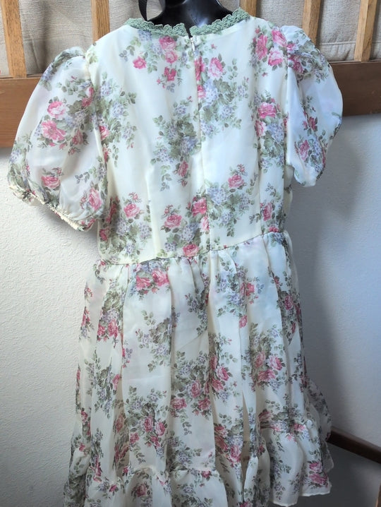 Jessakae Lydia Creme Floral Dress - XXL