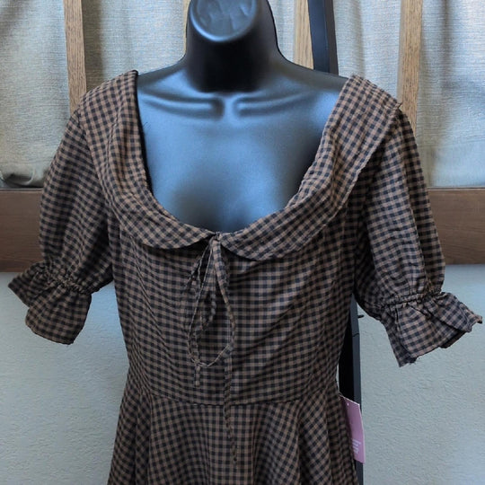 Ivy City Co Maple Plaid Dress - US 2
