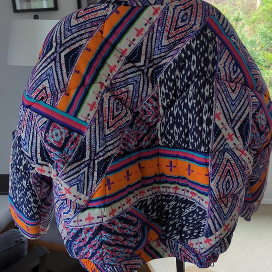 Free people movement powerhouse insulated multicolor puffer jacket.