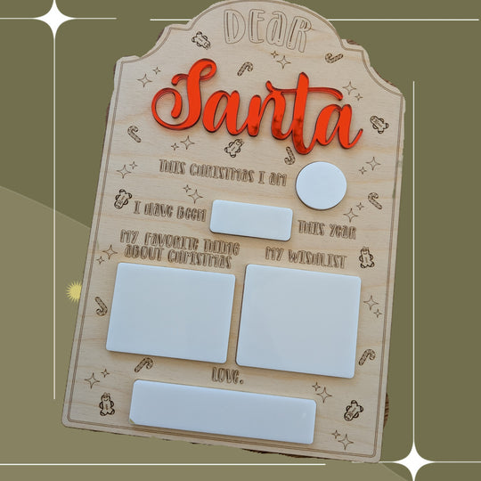 Santa Christmas Whiteboard Wishlist by Articyn Goods