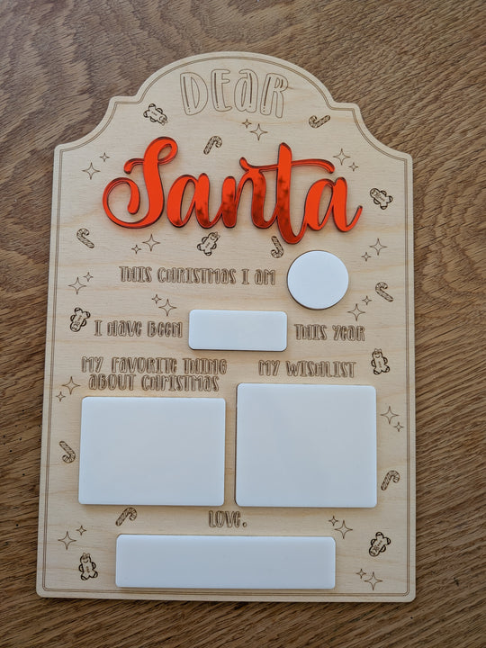 Santa Christmas Whiteboard Wishlist by Articyn Goods